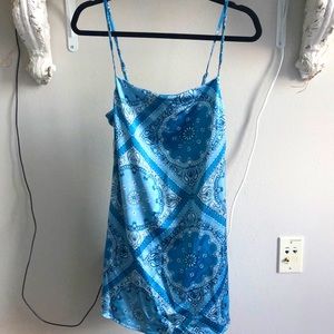 Blue handkerchief silly dress